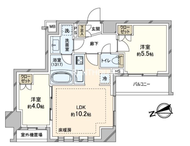 オープンレジデンシア調布 間取り