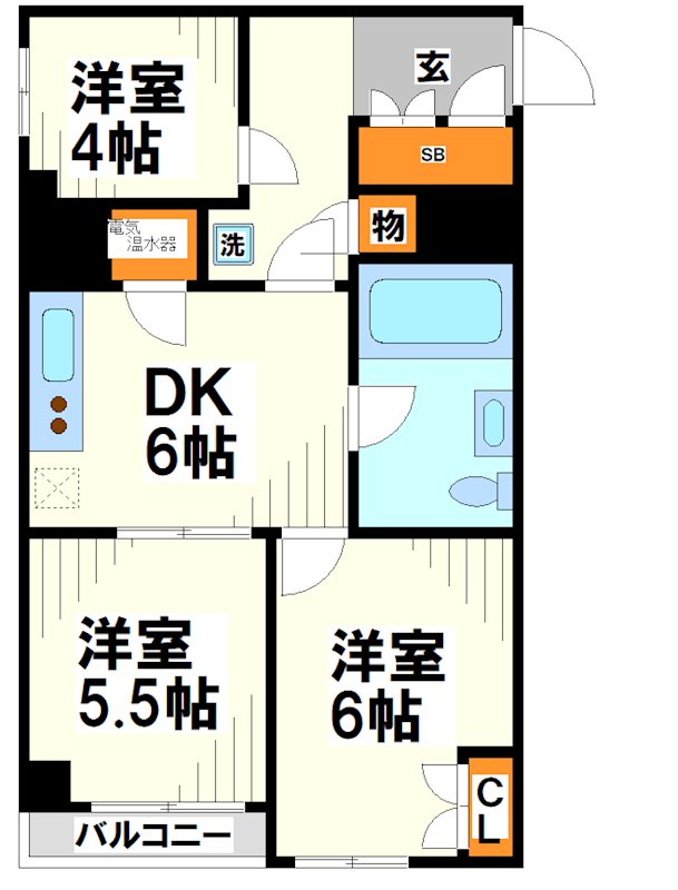 ライオンズプラザ調布 間取り