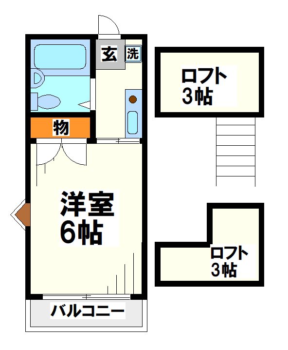 飛田給コーポ   間取り