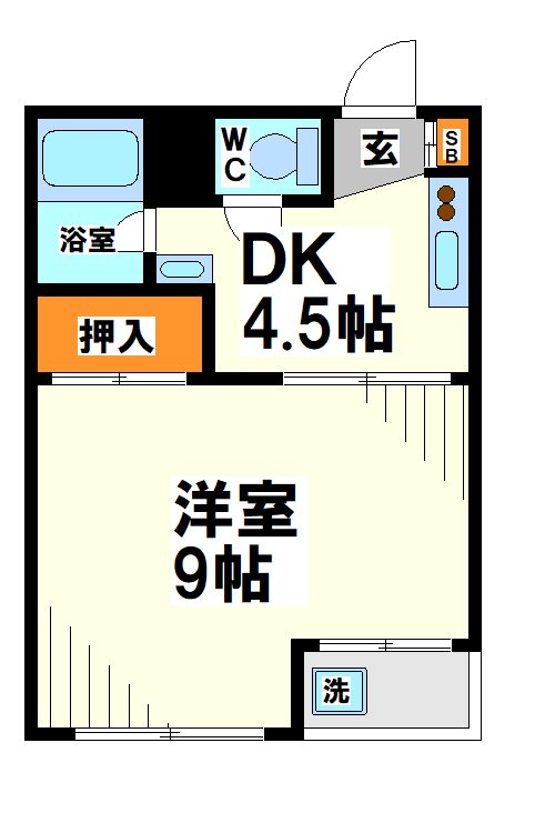 京王多摩川コーポラス   間取り