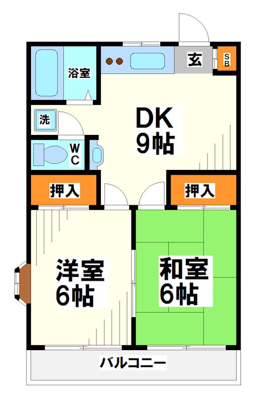 ホワイトマンション   間取り