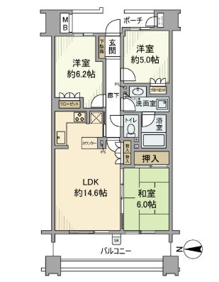 グランドオペラつつじヶ丘 間取り
