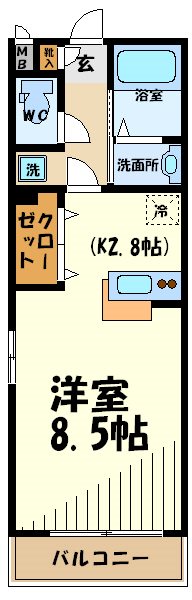 ルーエ弐番館   間取り