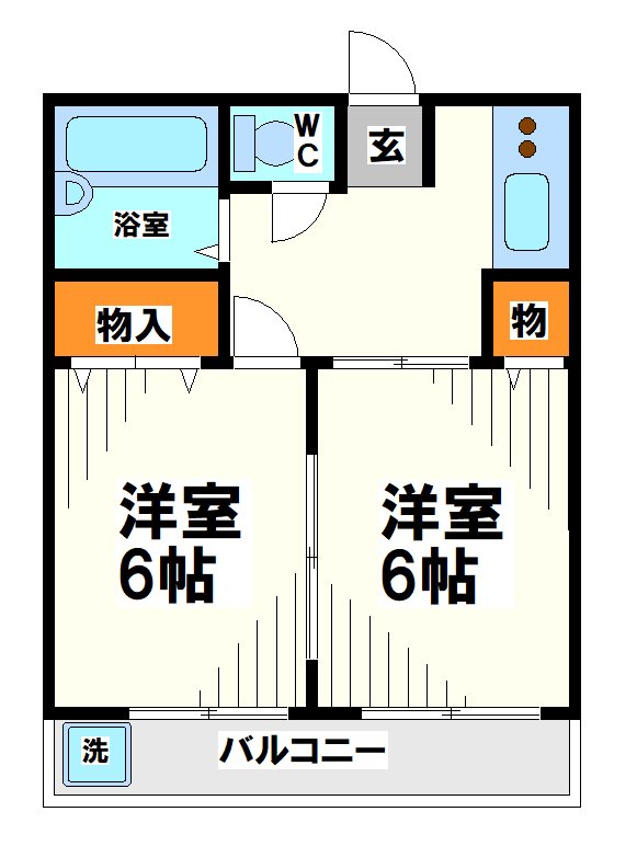 シャトー稲城  間取り
