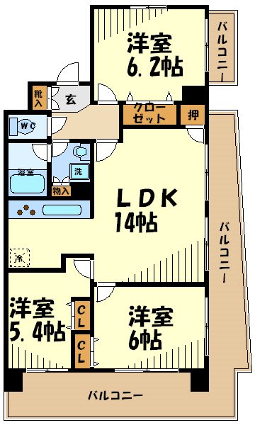 メルヴェーユ調布 間取り