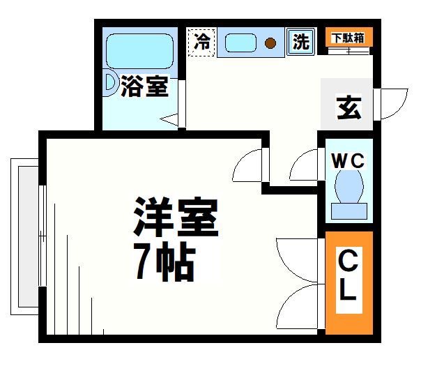 シャンブルＣ   間取り