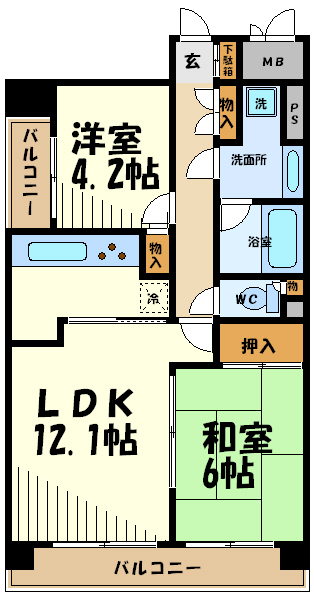 パークノヴァ調布   間取り