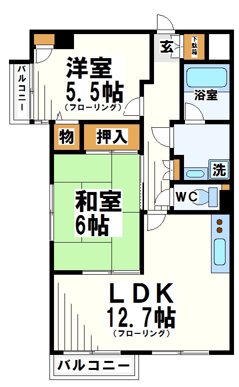 ベルグレイス八雲台 間取り