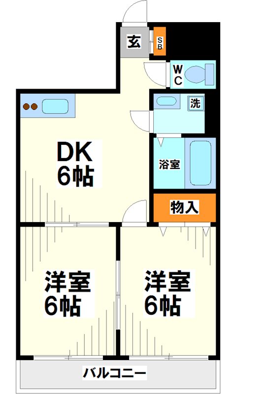 菊野台KYハイツ　 間取り