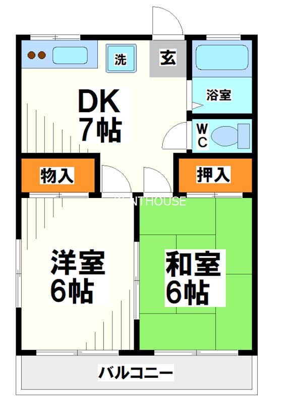 第3コスモコーポ  間取り