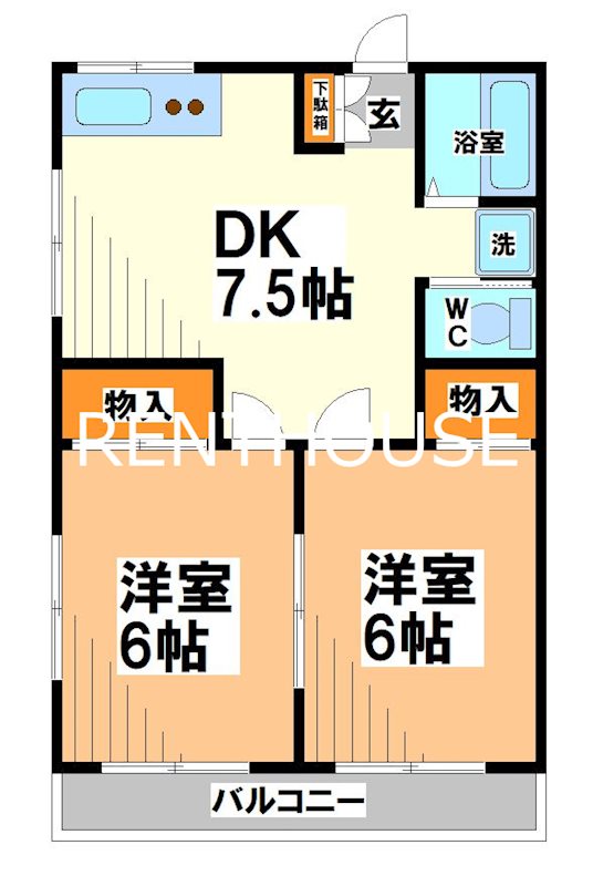 第3コスモコーポ  間取り