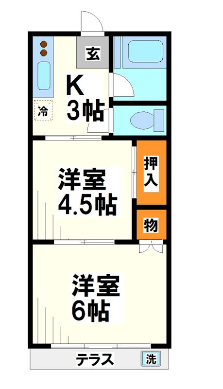 第2山口荘   間取り