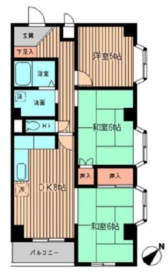 ハイツペガサス  間取り