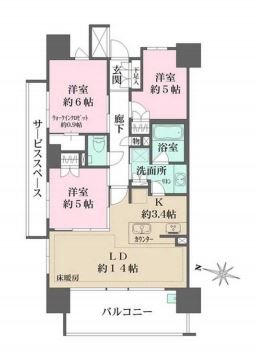 ザ・パークハウスつつじヶ丘  間取り