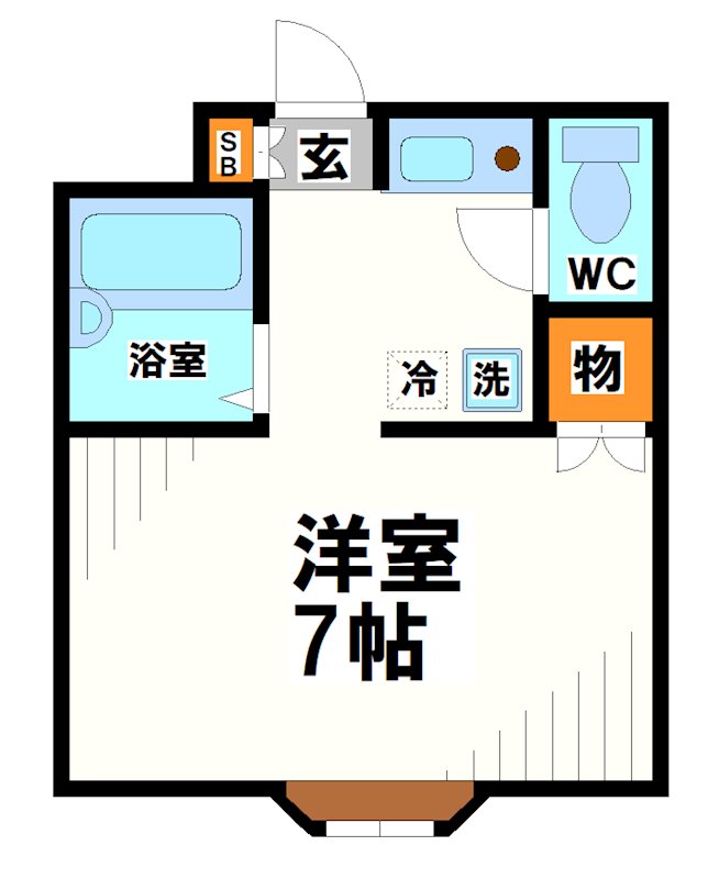 シャレー多摩川   間取り