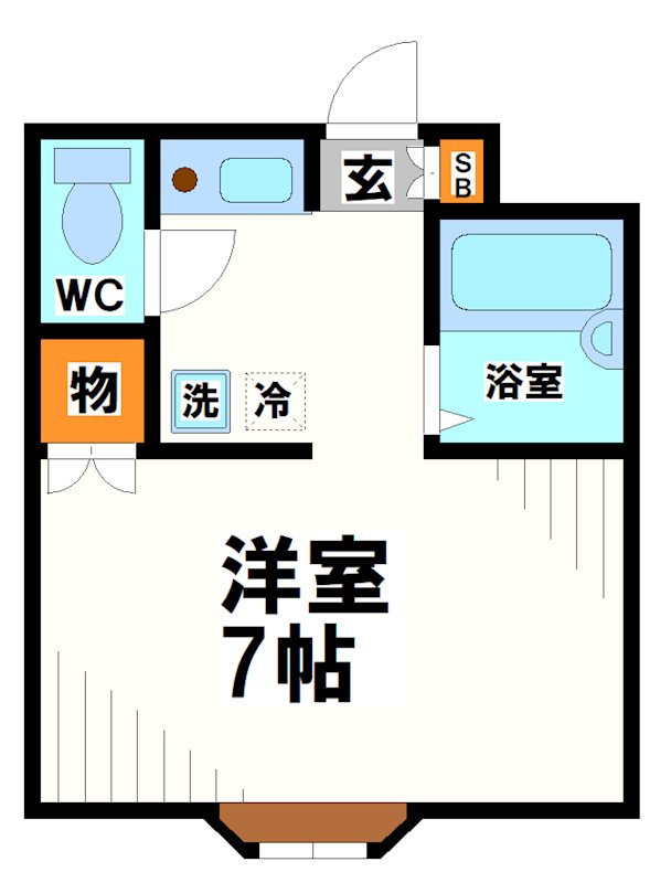シャレー多摩川   間取り