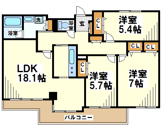 リズ京王多摩川   間取り
