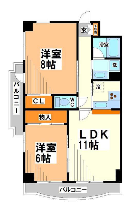 コンフォート聖蹟　 間取り