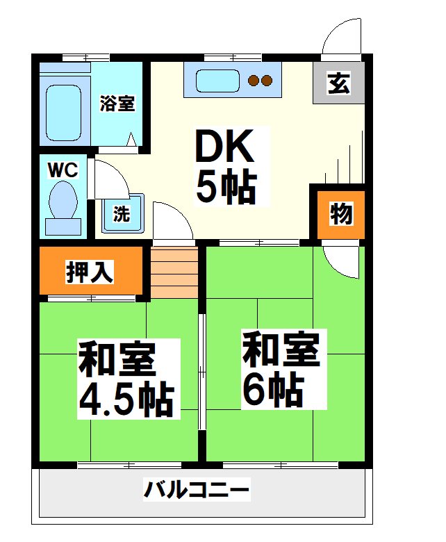 第2コーポプライズ  間取り