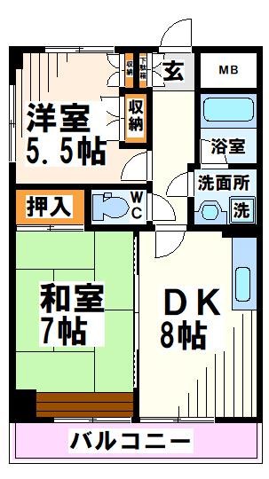 リリーハイム  間取り