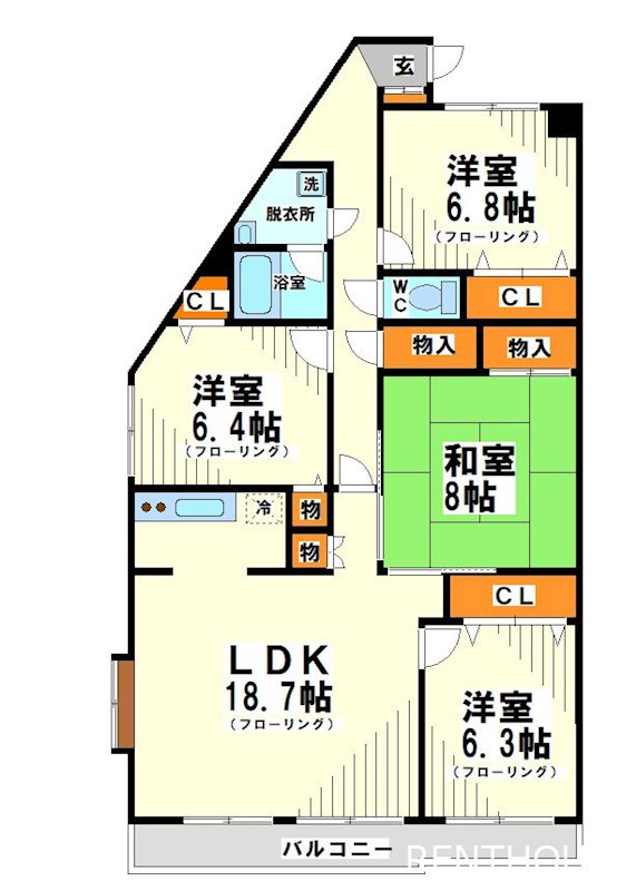 ロイヤルパレス　  間取り