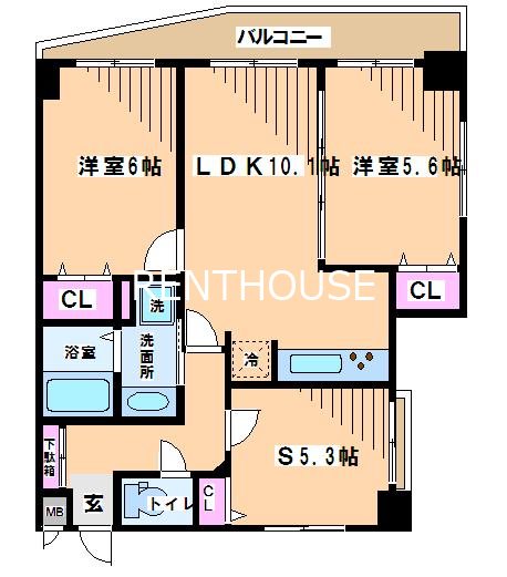 セイガステージ分倍河原Ⅱ  間取り