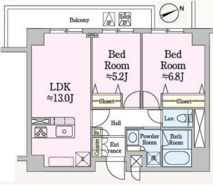 Lien (リアン)   間取り
