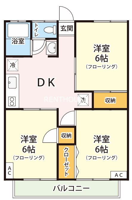 大沢ハイムⅡ 間取り