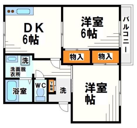 グリーンハイツ東館    間取り