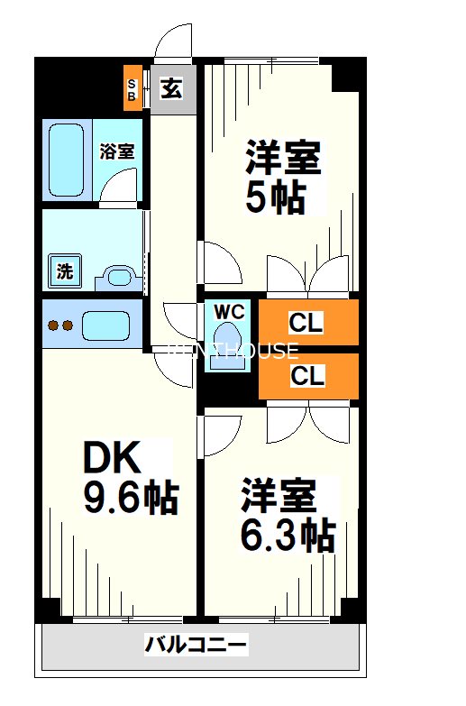 フレアつつじヶ丘 間取り
