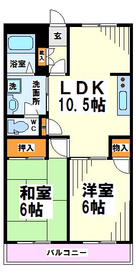 東府中レジデンス   間取り