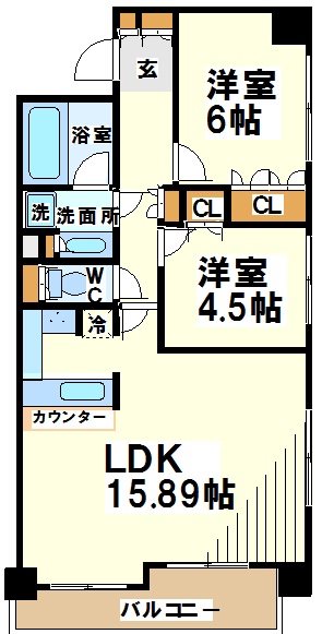 クラッサ調布 間取り