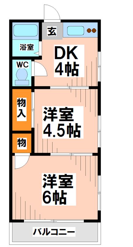 コーポ藤   間取り