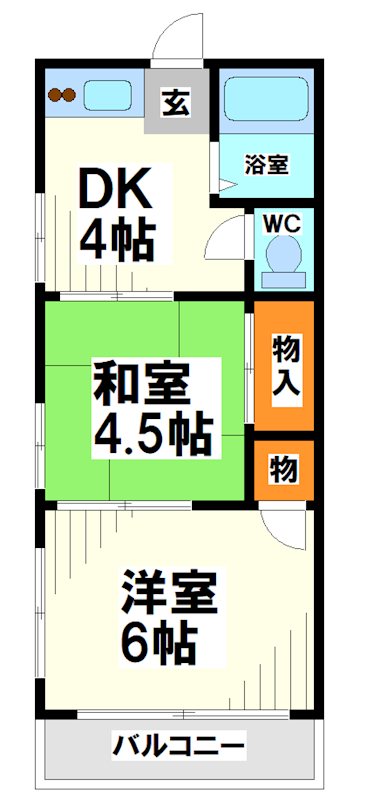 コーポ藤   間取り