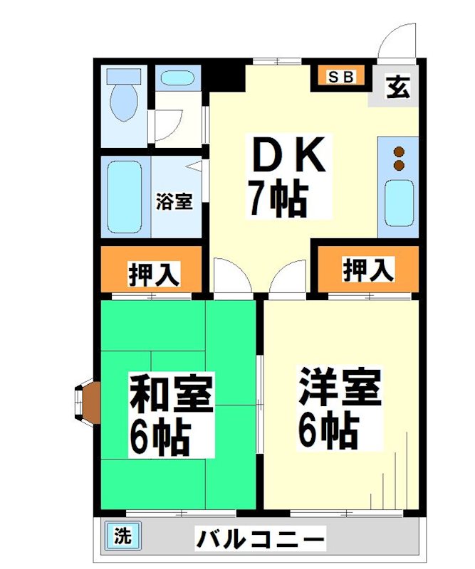 メゾンアイランド  間取り