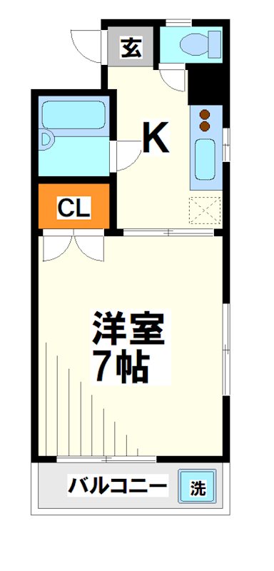 調布ケ丘コーポ  間取り