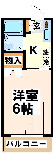 第一コーポ市瀬  間取り
