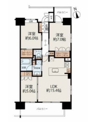 レーベンリヴァーレ浅草エヴァープライド 間取り