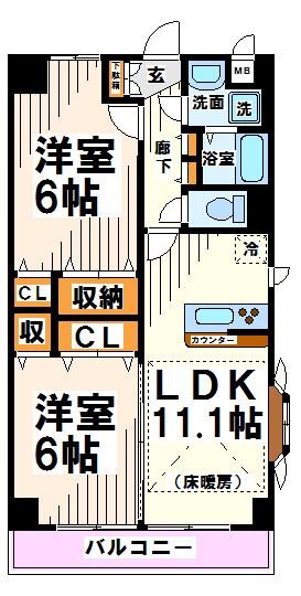 フレイグラント　オリーブ 間取り