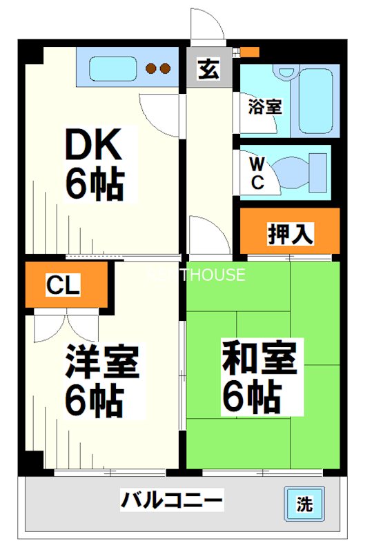勝田マンション   間取り