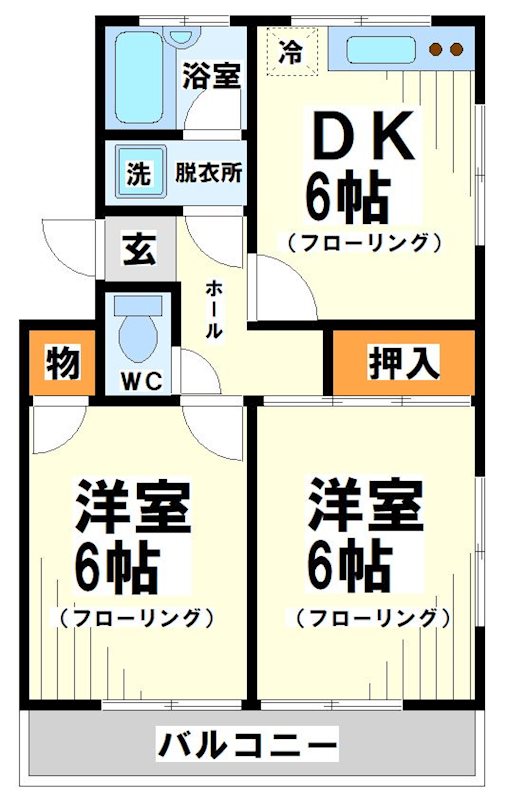 サンハイム新富  間取り