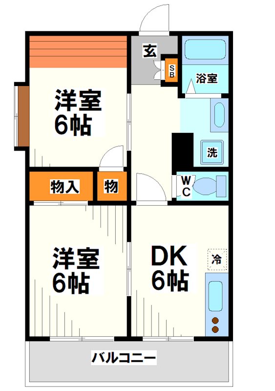 メゾン多摩   間取り