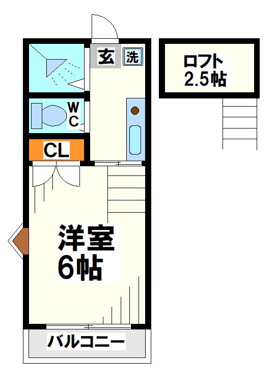 飛田給コーポ  間取り