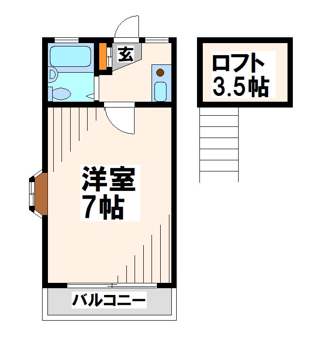 アクアコート調布Ⅱ   間取り