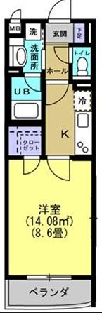 プランドール橋本  間取り