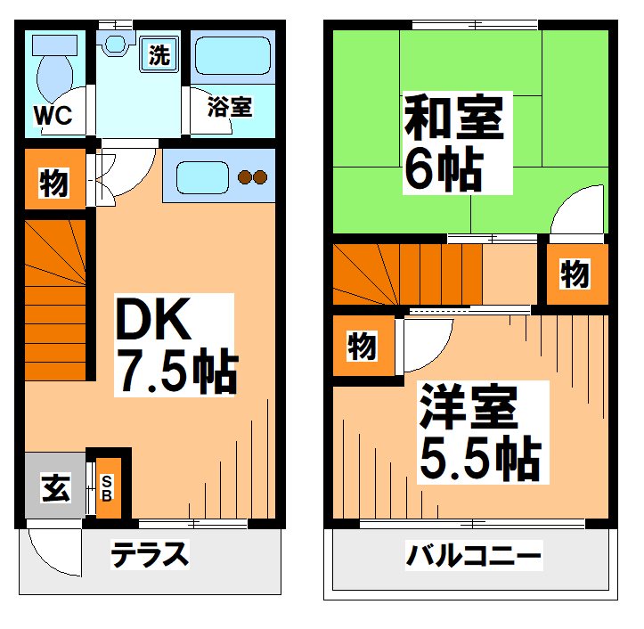 コーポシャンティⅢ 間取り