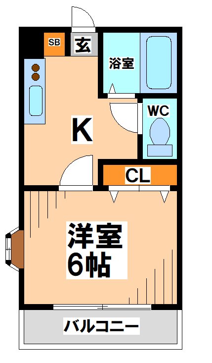 白山ハイツ 間取り