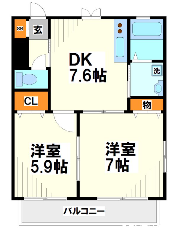 ボヌール   間取り