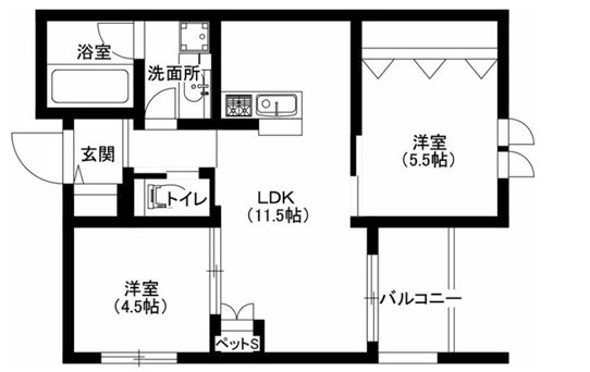 ウインドバリー  間取り