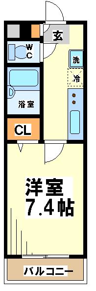 アヴィニティ調布南  間取り